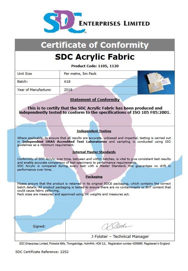Акриловая смежная ткань SDC